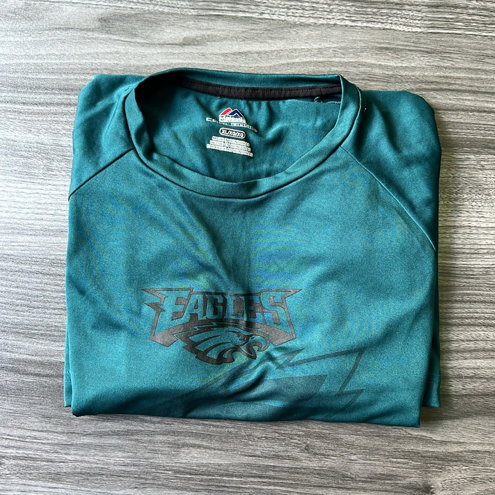 Majestic Eagles Performance Long Sleeve Shirt - XL